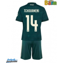 Real Madrid Aurelien Tchouameni #14 Bortedraktsett Barn 2026-27 Kortermet (+ Korte bukser)
